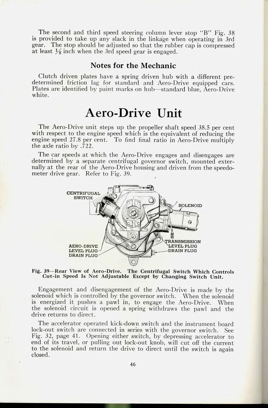 1941 Packard Owners Manual Page 47